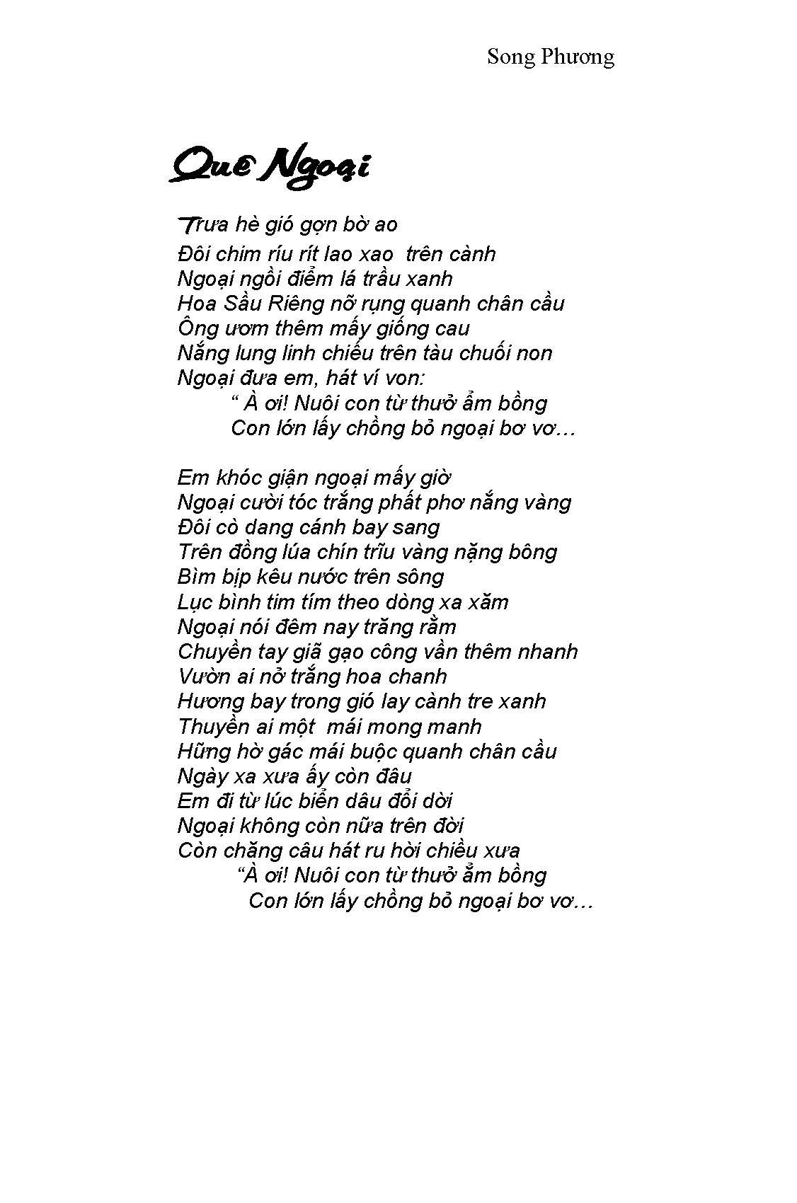 Quê Ngoại