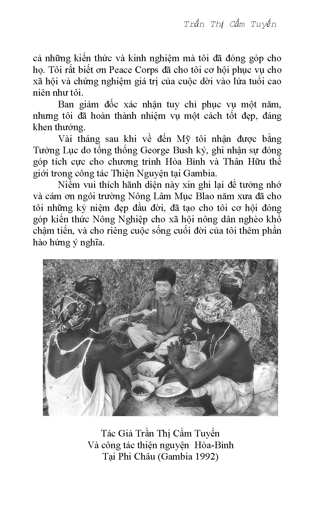Tâm Sự Công Tác Thiện Nguyện Hoà Bình Tại Phi Châu 11