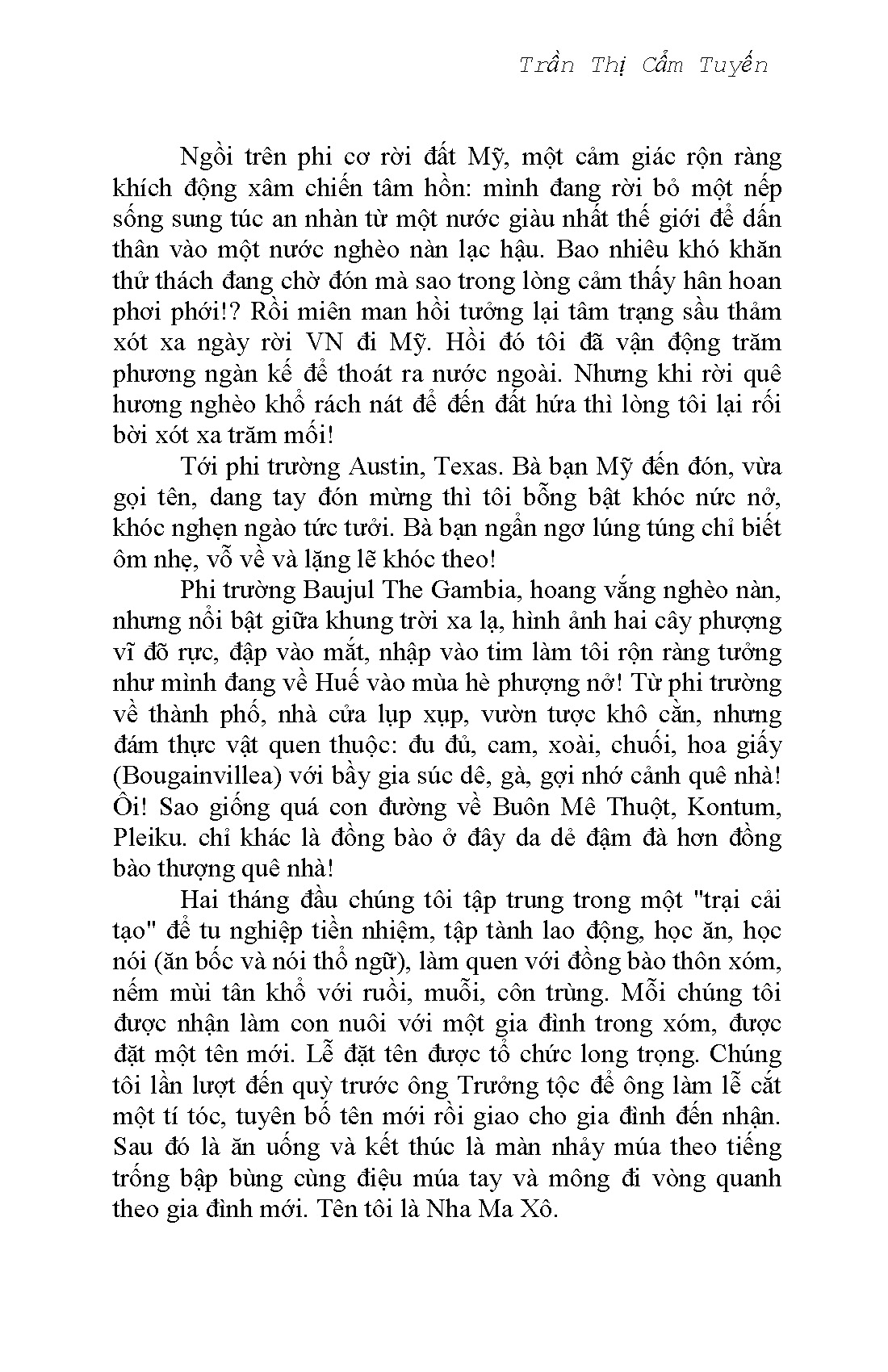 Tâm Sự Công Tác Thiện Nguyện Hoà Bình Tại Phi Châu 2