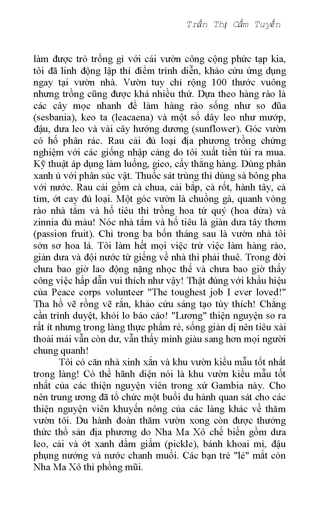 Tâm Sự Công Tác Thiện Nguyện Hoà Bình Tại Phi Châu 7