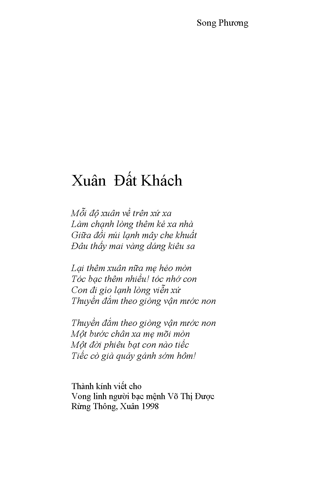 Xuân Đất Khách