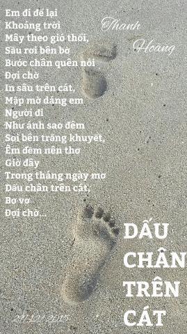 DẤU CHÂN TRÊN CÁT.