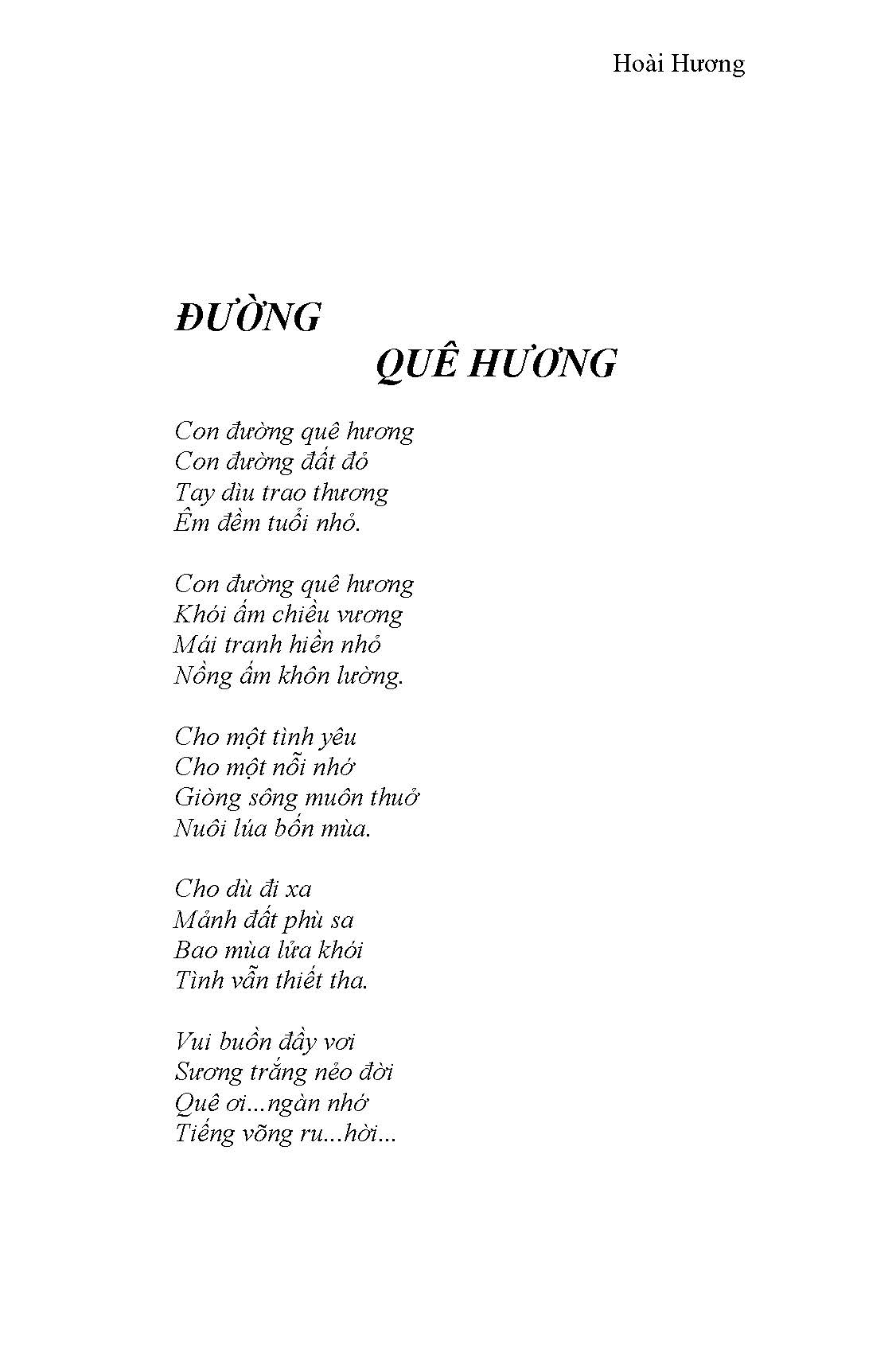 Đường Quê Hương