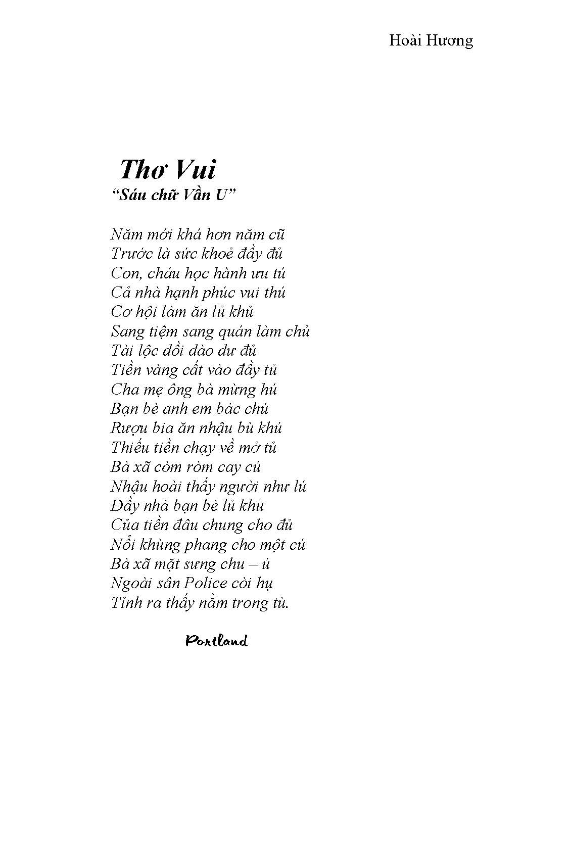 Thơ Vui