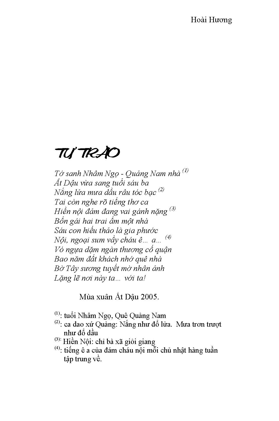 Tự Trào
